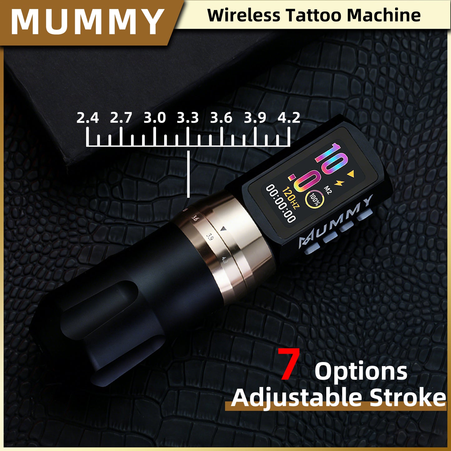MUMMY SHORT PEN Adjustable Stroke (Black)