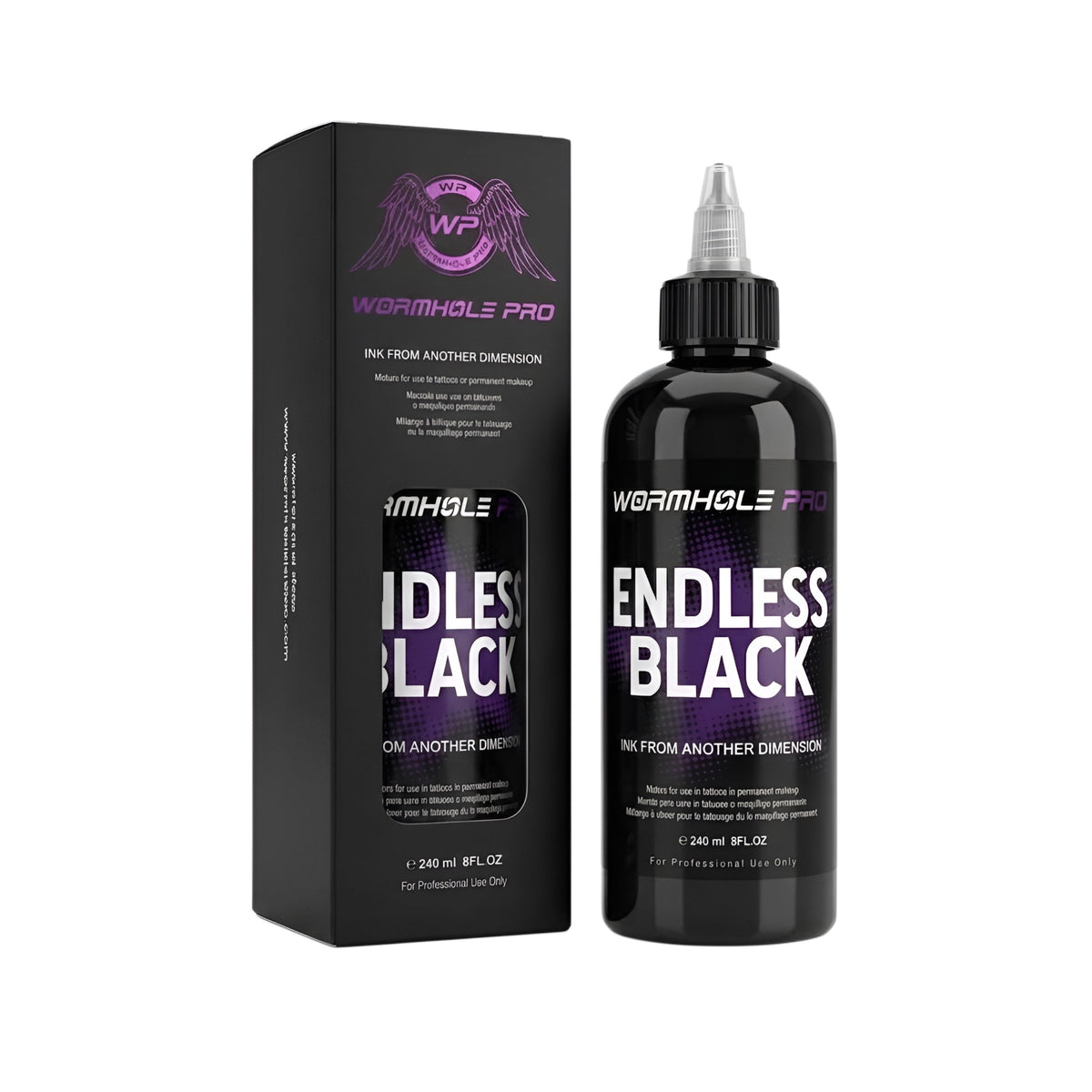 WormholePro ENDLESS BLACK INK - ½oz | 1oz | 2oz | 4oz | 8oz