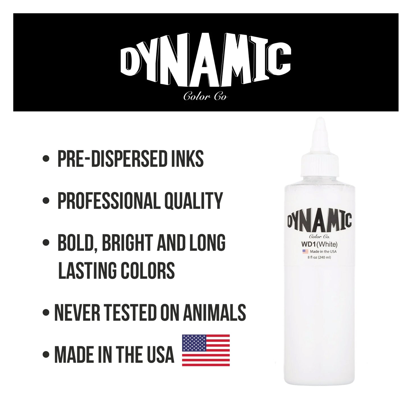 DYNAMIC White ½oz | 1oz | 2oz | 4oz | 8oz