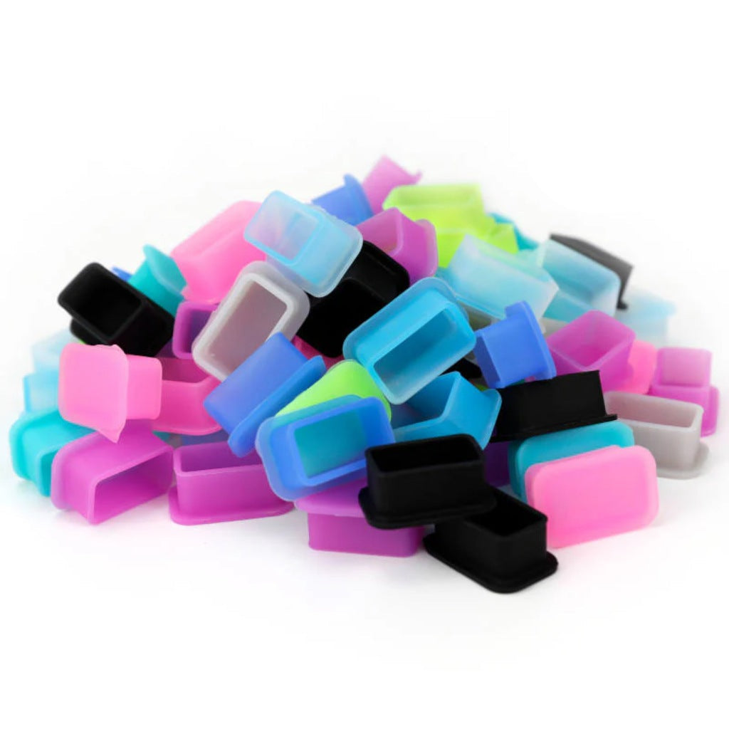 SKULLDNA Big Silicone Inkcups with skull jar (80pcs/assorted colors)