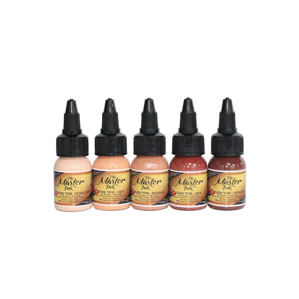 THE MASTER INK Flesh Tone Set 5pcs  - ½oz & 1oz
