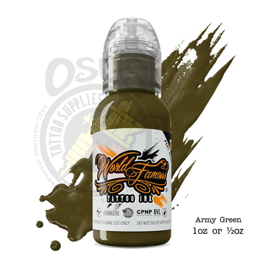 World Famous ARMY GREEN INK 1oz