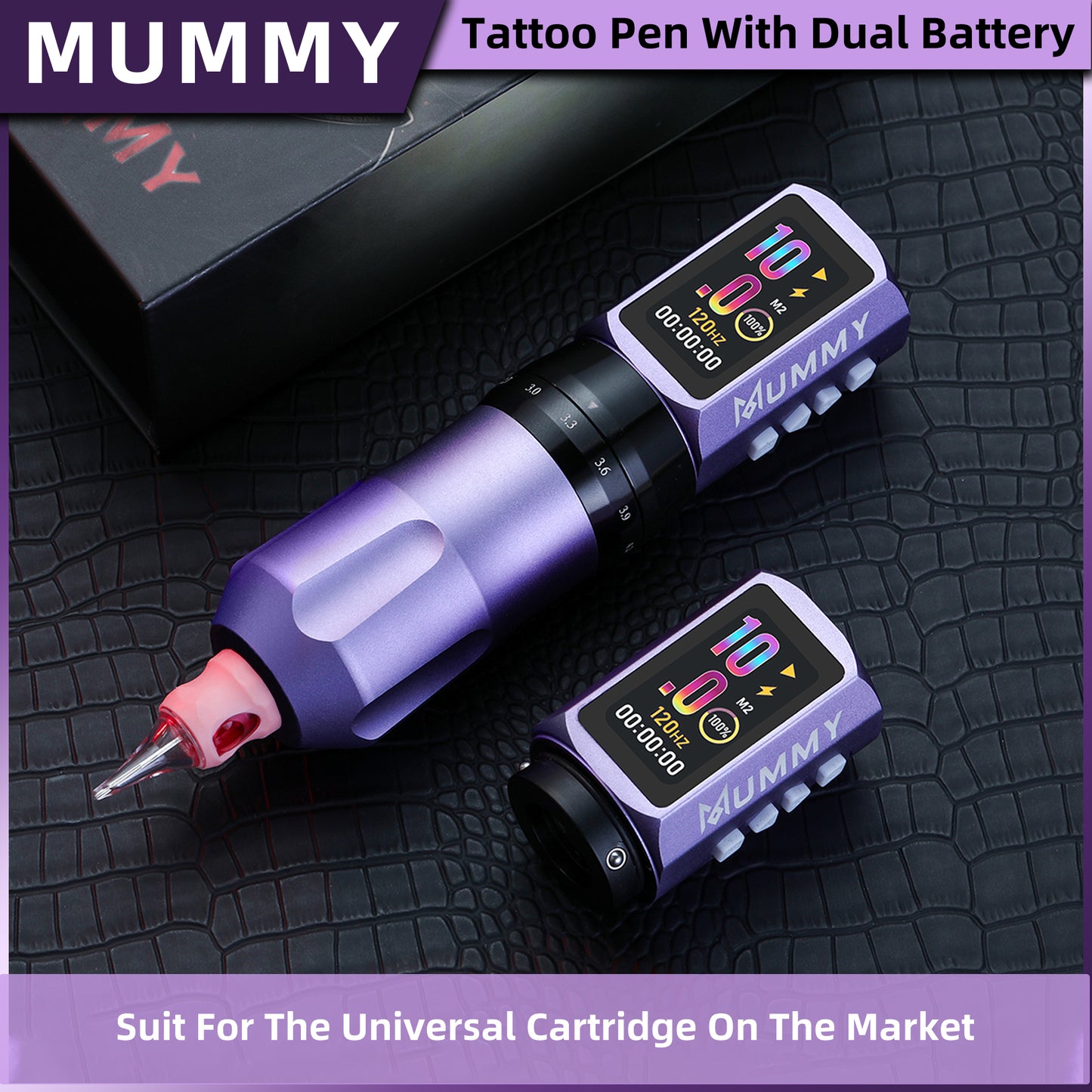 MUMMY SHORT PEN Adjustable Stroke (Purple)