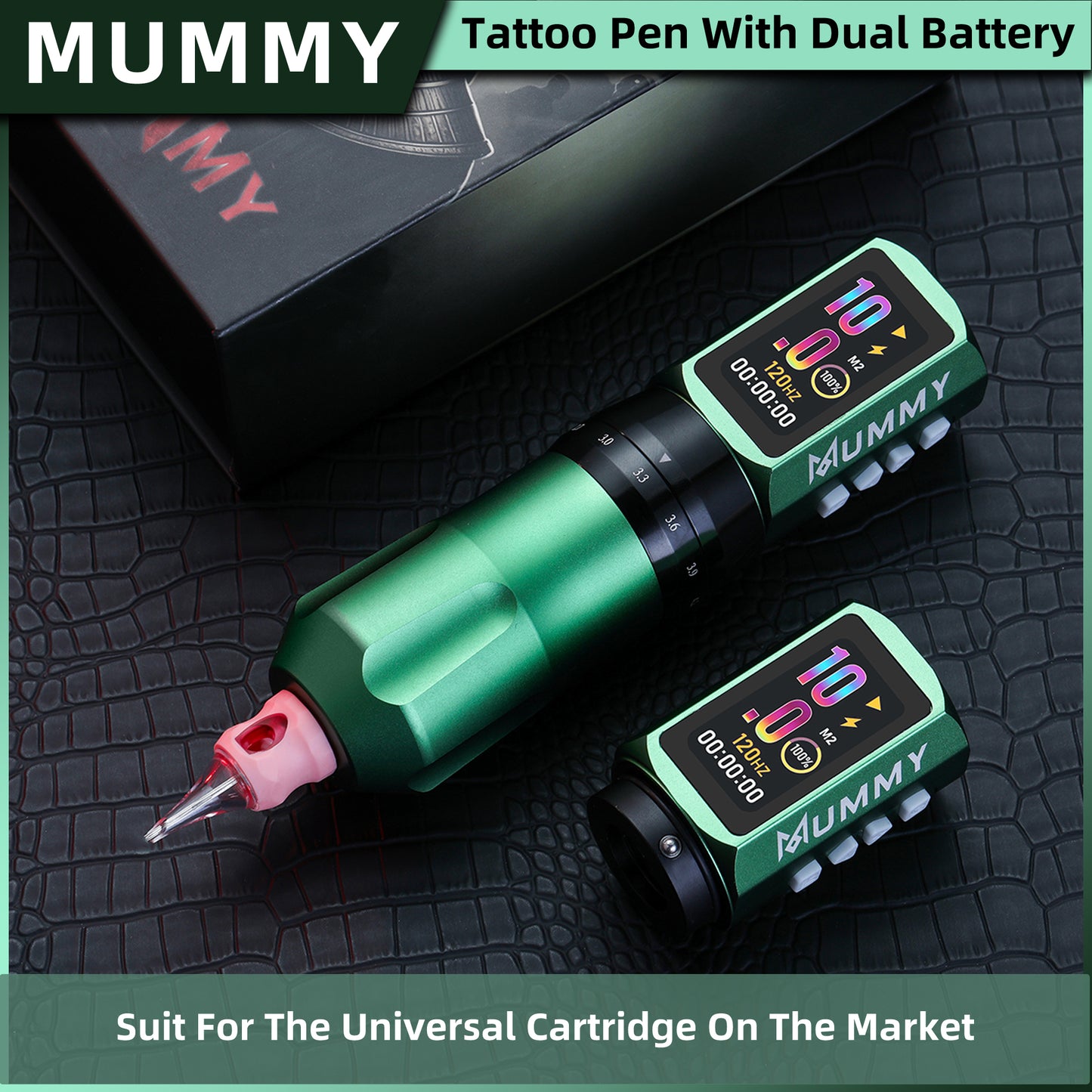 MUMMY SHORT PEN Adjustable Stroke (Green)