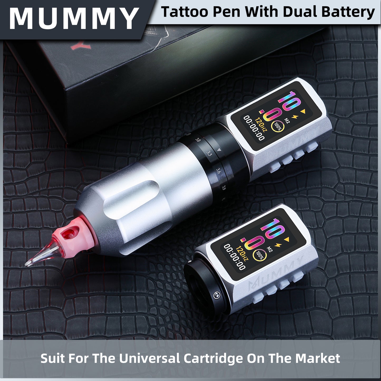 MUMMY SHORT PEN Adjustable Stroke (Silver)