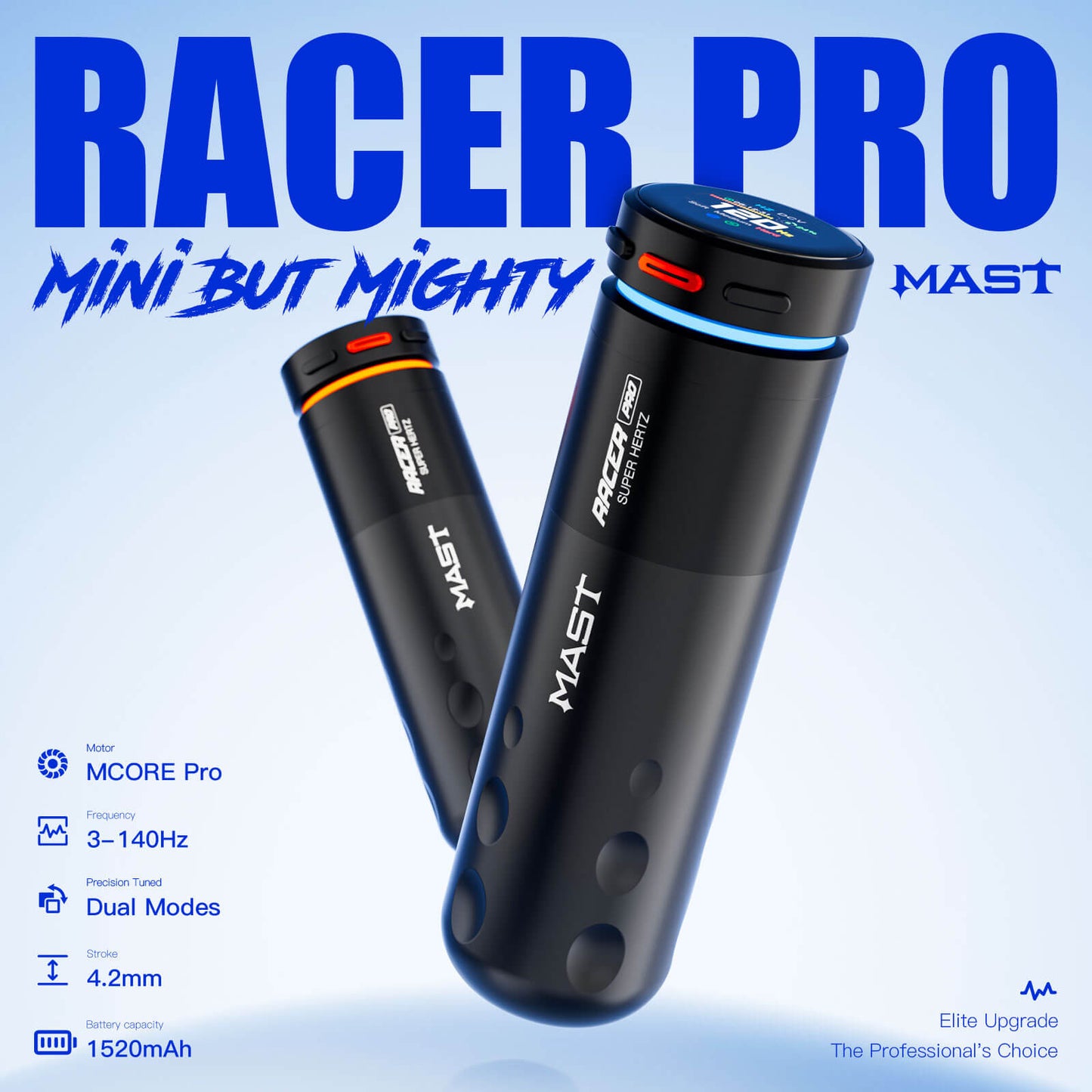 MAST RACER PRO Dragonhawk Wireless Tattoo Pen Machine 4.2MM Strokes Length