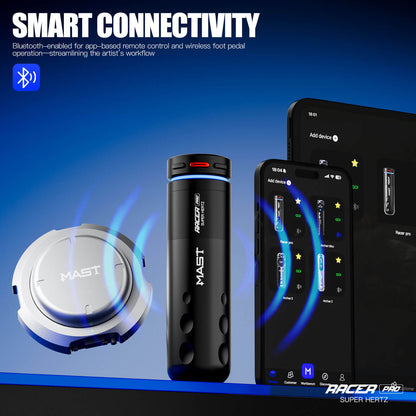 MAST RACER PRO Dragonhawk Wireless Tattoo Pen Machine 4.2MM Strokes Length