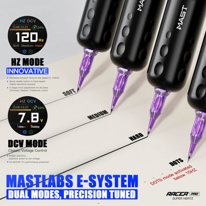 MAST RACER PRO Dragonhawk Wireless Tattoo Pen Machine 4.2MM Strokes Length
