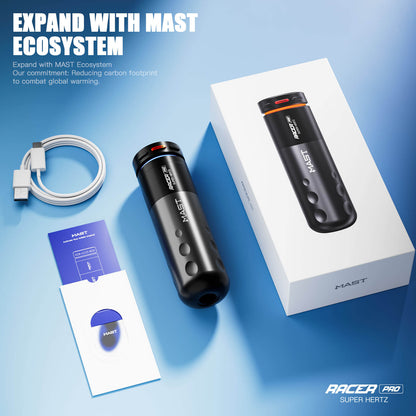 MAST RACER PRO Dragonhawk Wireless Tattoo Pen Machine 4.2MM Strokes Length