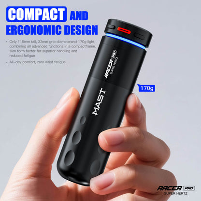 MAST RACER PRO Dragonhawk Wireless Tattoo Pen Machine 4.2MM Strokes Length