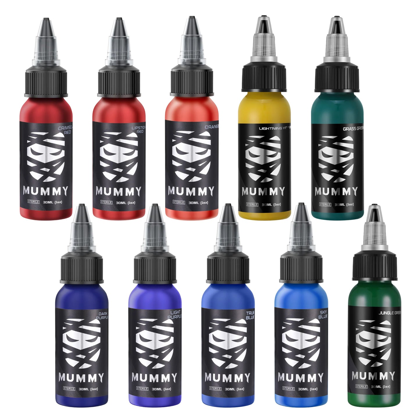 MUMMY TRADITIONAL INK COLORS SET 10pcs (1oz)