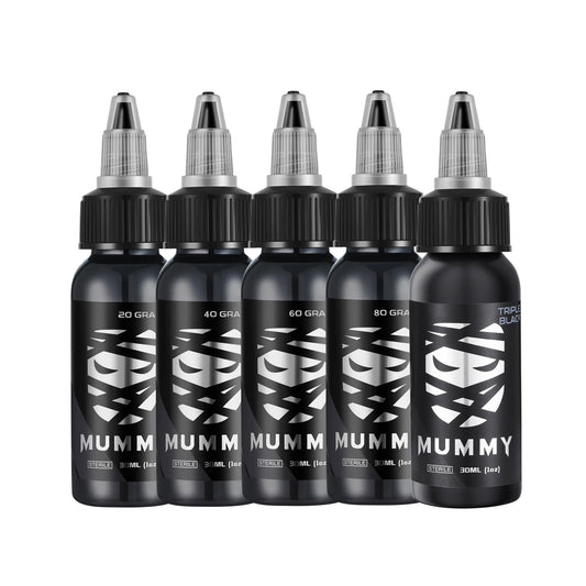 MUMMY GRAY WASH INK SET 5pcs (1oz)