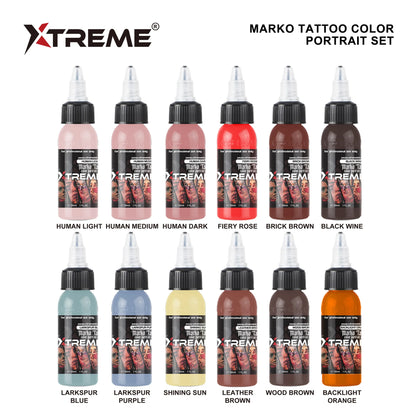 XTREME INK - MARKO COLOR PORTRAIT SET 1oz (12pcs)