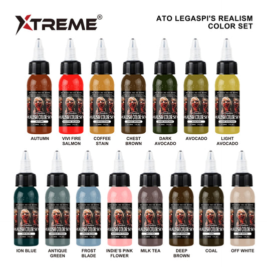 XTREME INK - ATO LEGASPI'S REALISM COLOR SET 1oz (15pcs)