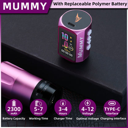 MUMMY SHORT PEN Adjustable Stroke (Pink)