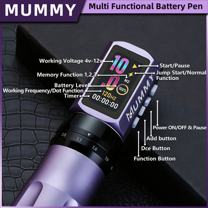 MUMMY SHORT PEN Adjustable Stroke (Purple)