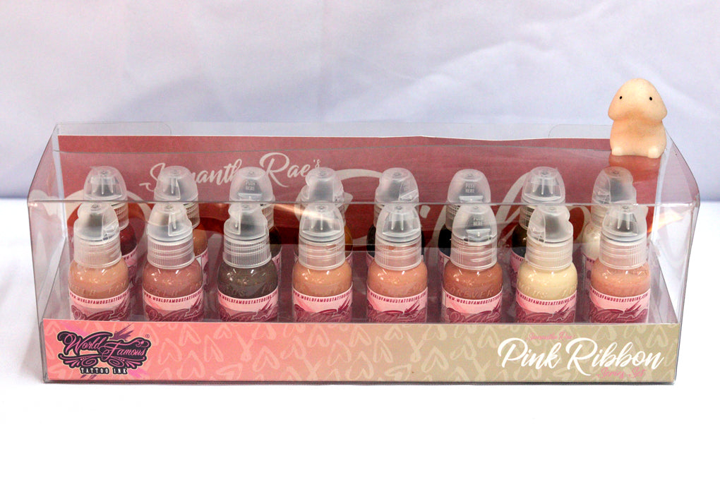 World Famous 16pcs PINK RIBBON SERIES INK SET 1oz