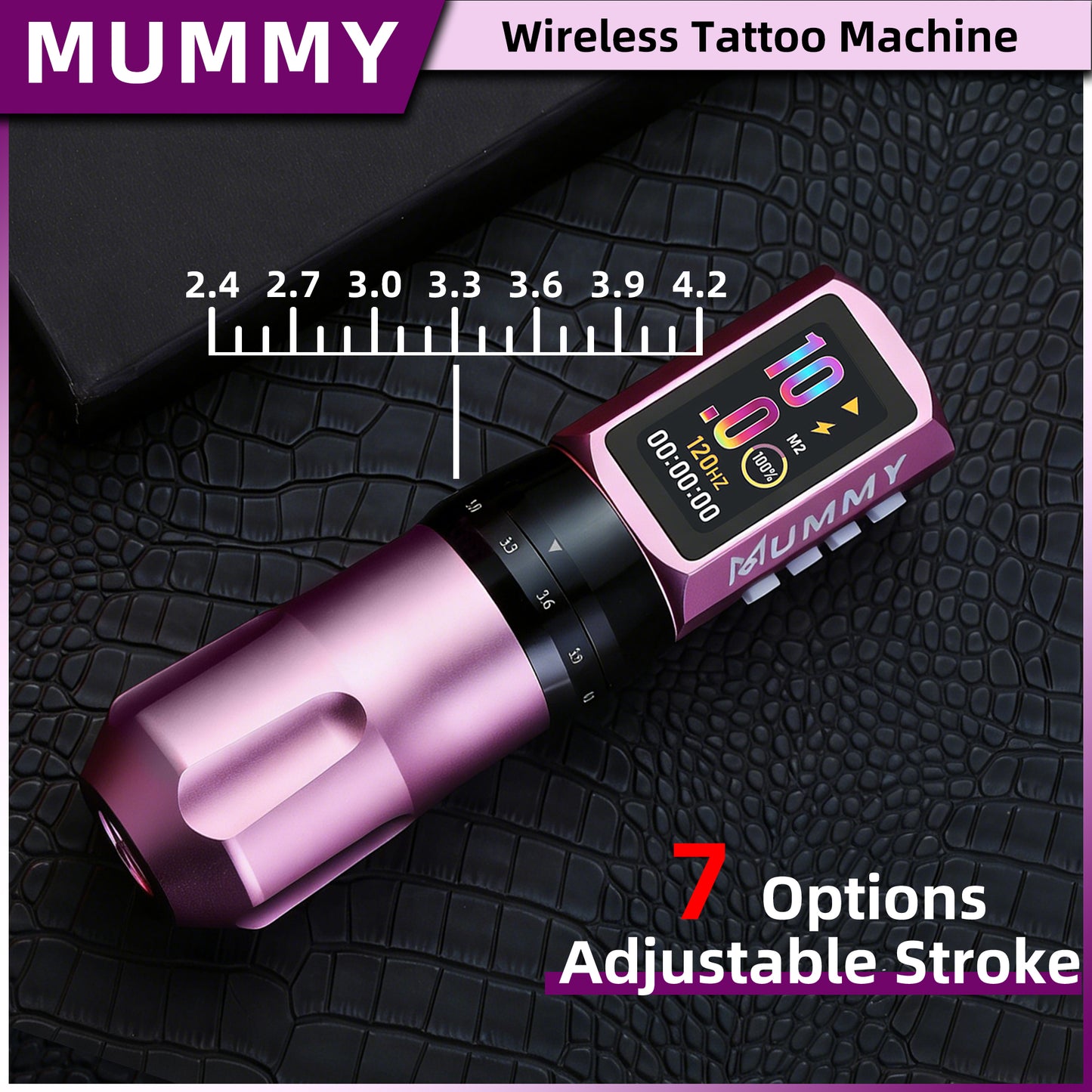 MUMMY SHORT PEN Adjustable Stroke (Pink)