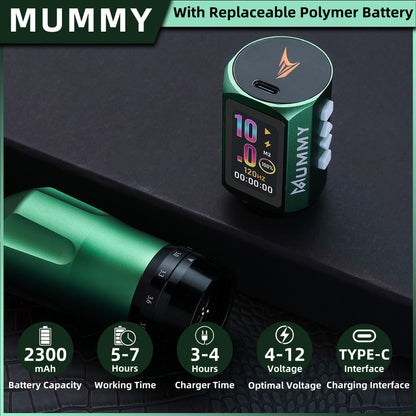 MUMMY SHORT PEN Adjustable Stroke (Green)