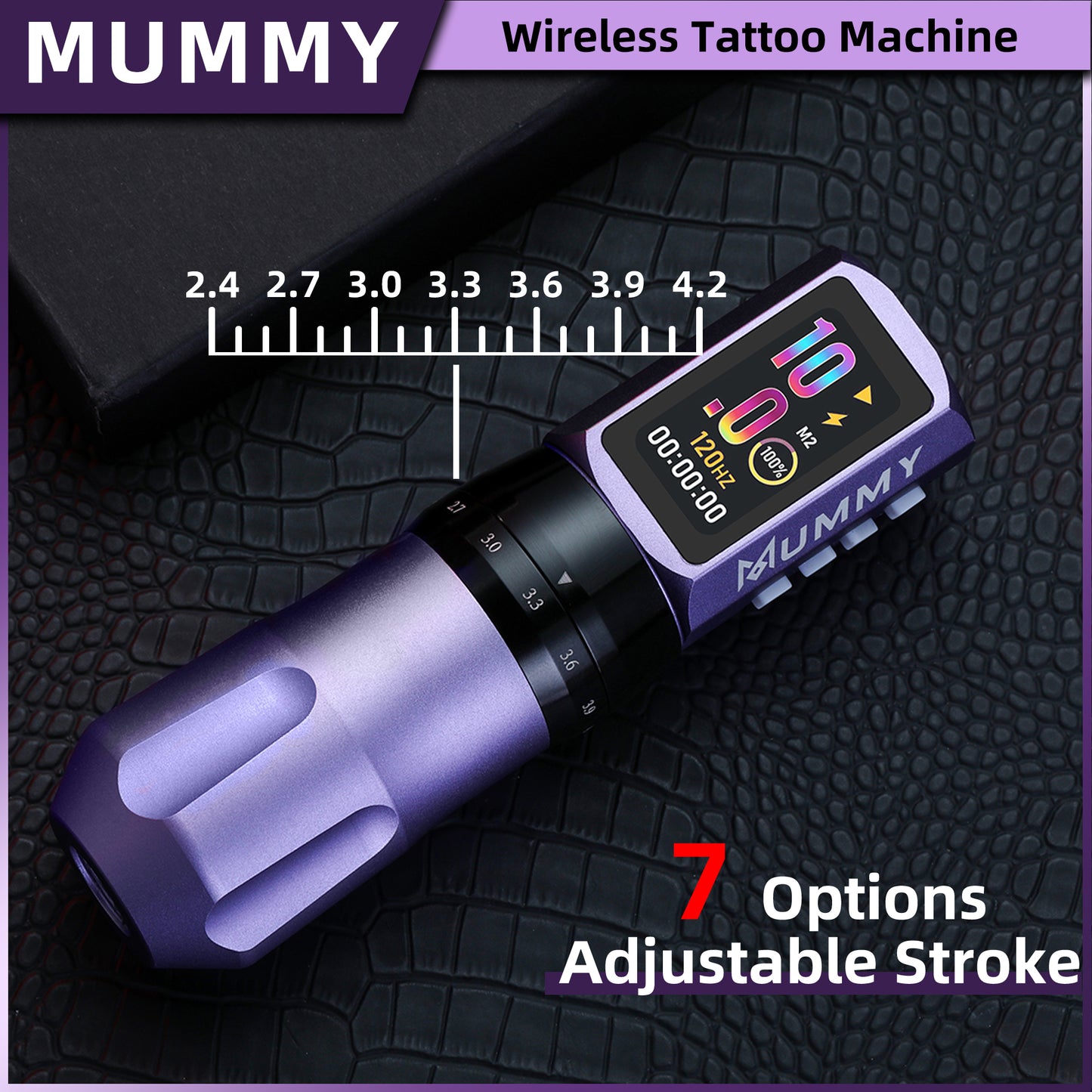 MUMMY SHORT PEN Adjustable Stroke (Purple)