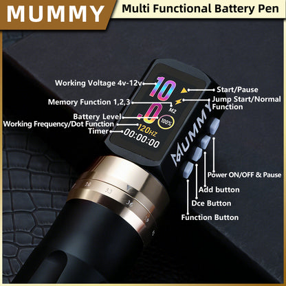 MUMMY SHORT PEN Adjustable Stroke (Black)
