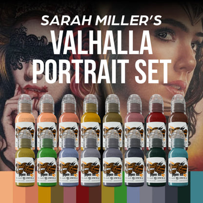 World Famous 16pcs SARAH MILLER'S VALHALLA PORTRAIT INK SET 1oz