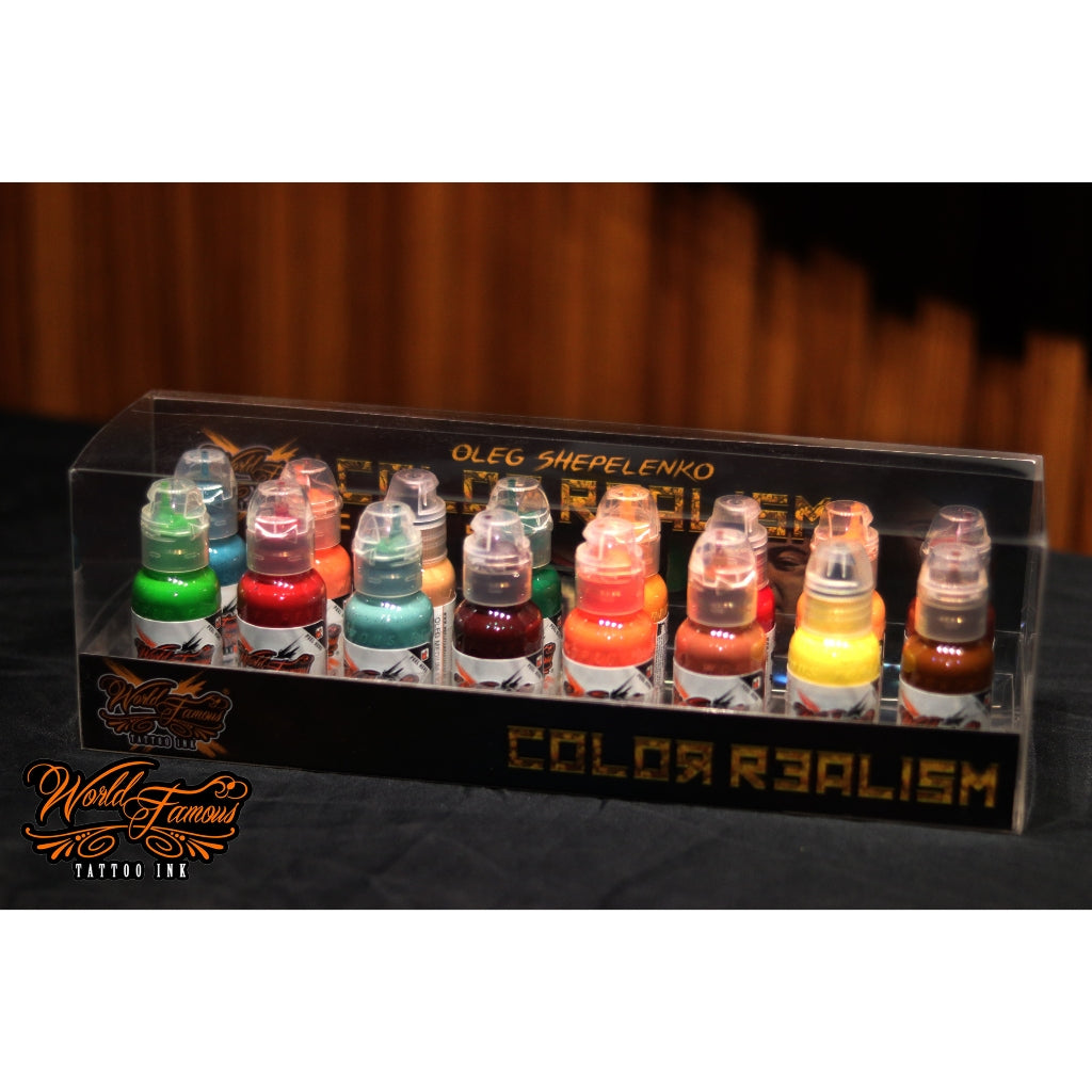 World Famous 16pcs OLEG SHEPELENKO REALISM COLOR INK SET 1oz
