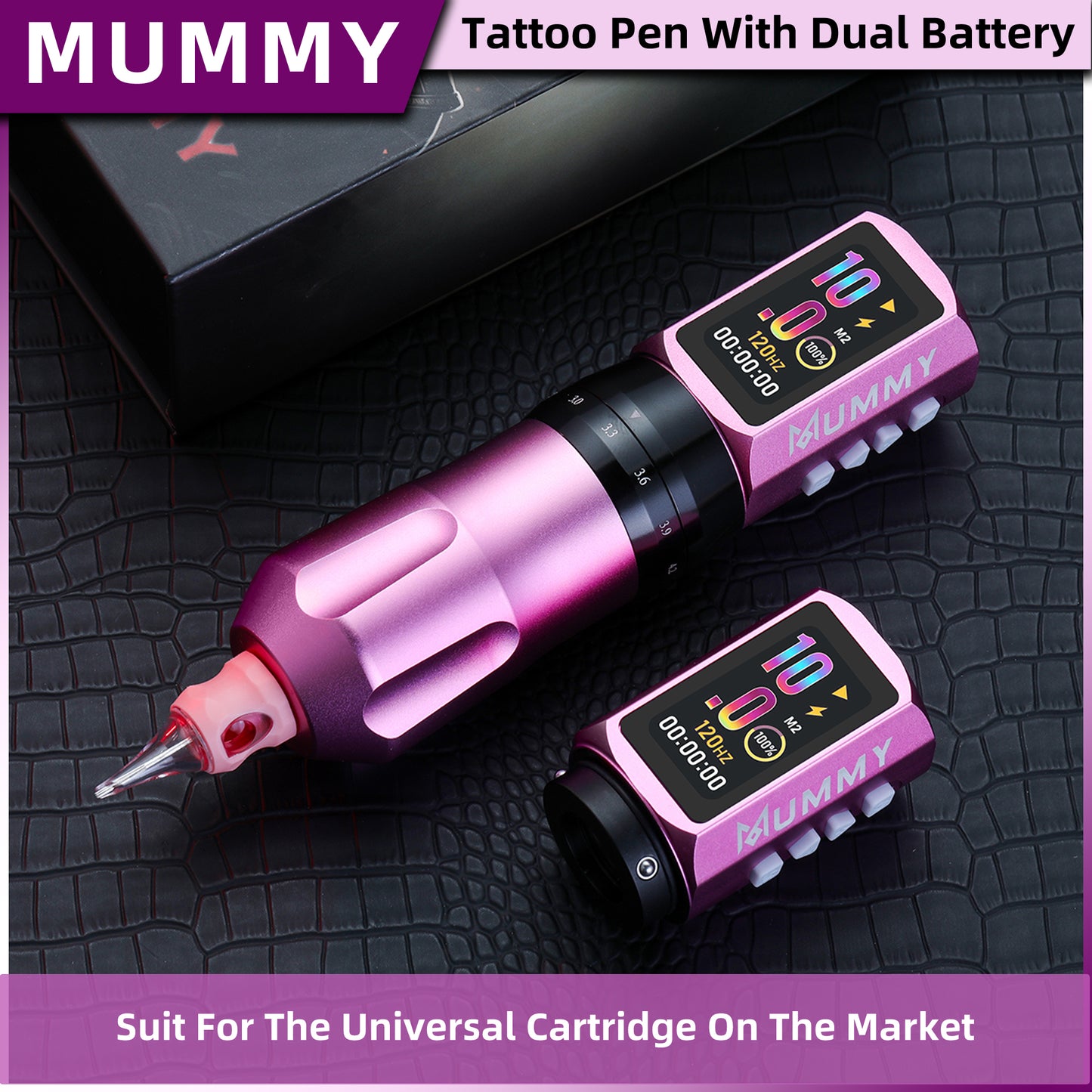 MUMMY SHORT PEN Adjustable Stroke (Pink)