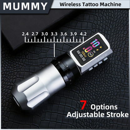 MUMMY SHORT PEN Adjustable Stroke (Silver)