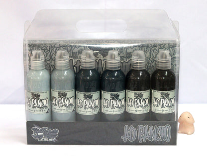 World Famous 6pcs A.D. PANCHO PASTEL GREY INK SET 1oz | 4oz