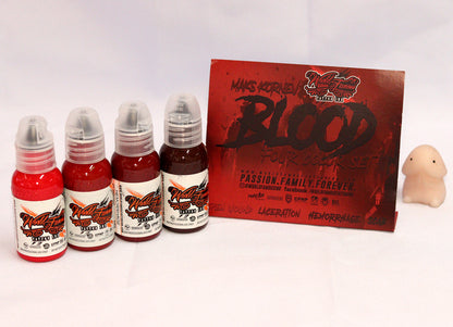 World Famous MAKS KORNEV'S BLOOD COLOR INK SET 1oz