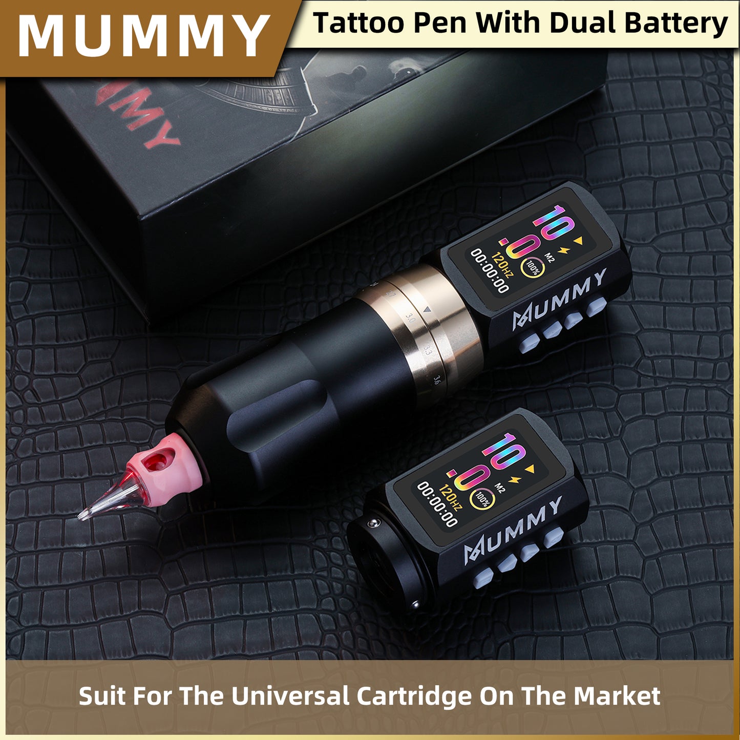 MUMMY SHORT PEN Adjustable Stroke (Black)