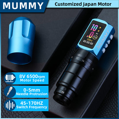 MUMMY SHORT PEN Adjustable Stroke (Blue)