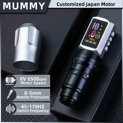 MUMMY SHORT PEN Adjustable Stroke (Silver)