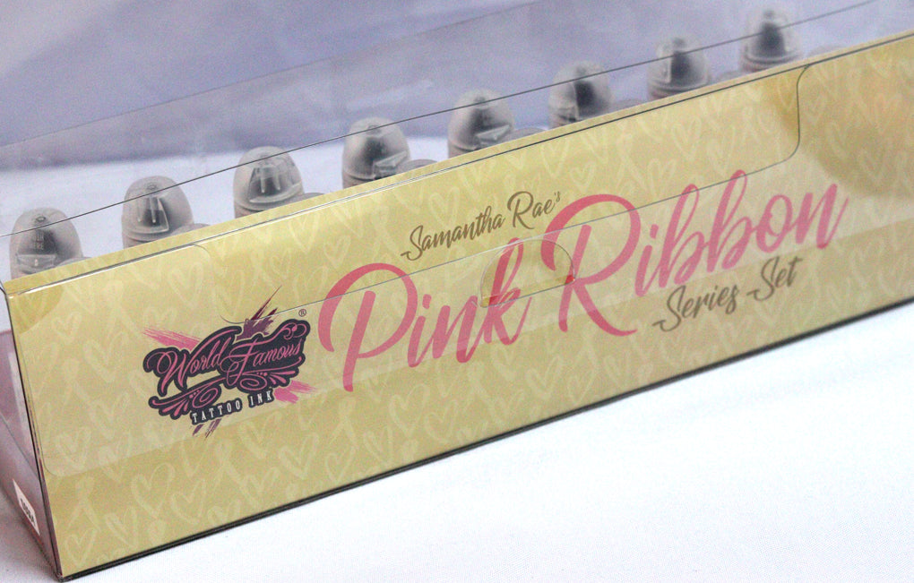 World Famous 16pcs PINK RIBBON SERIES INK SET 1oz