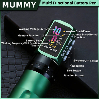 MUMMY SHORT PEN Adjustable Stroke (Green)