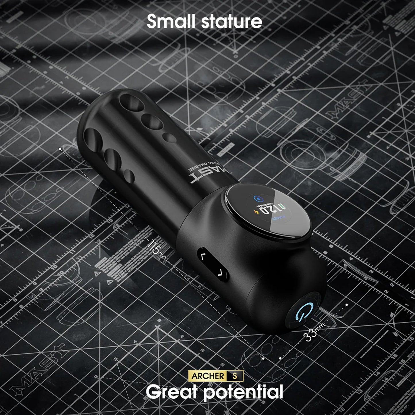Dragonhawk MAST ARCHER S ULTRA FAST CHARGING Wireless Tattoo Machine (Bluetooth version)