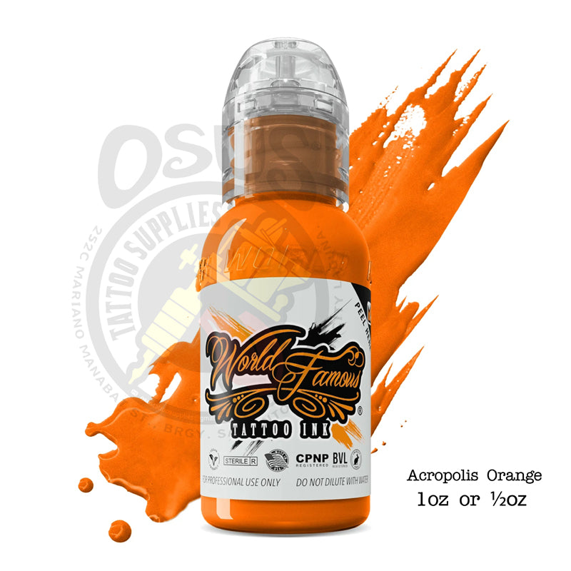 World Famous ACROPOLIS ORANGE INK 1oz