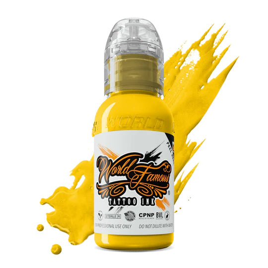 World Famous STRAIGHT YELLOW INK 1oz