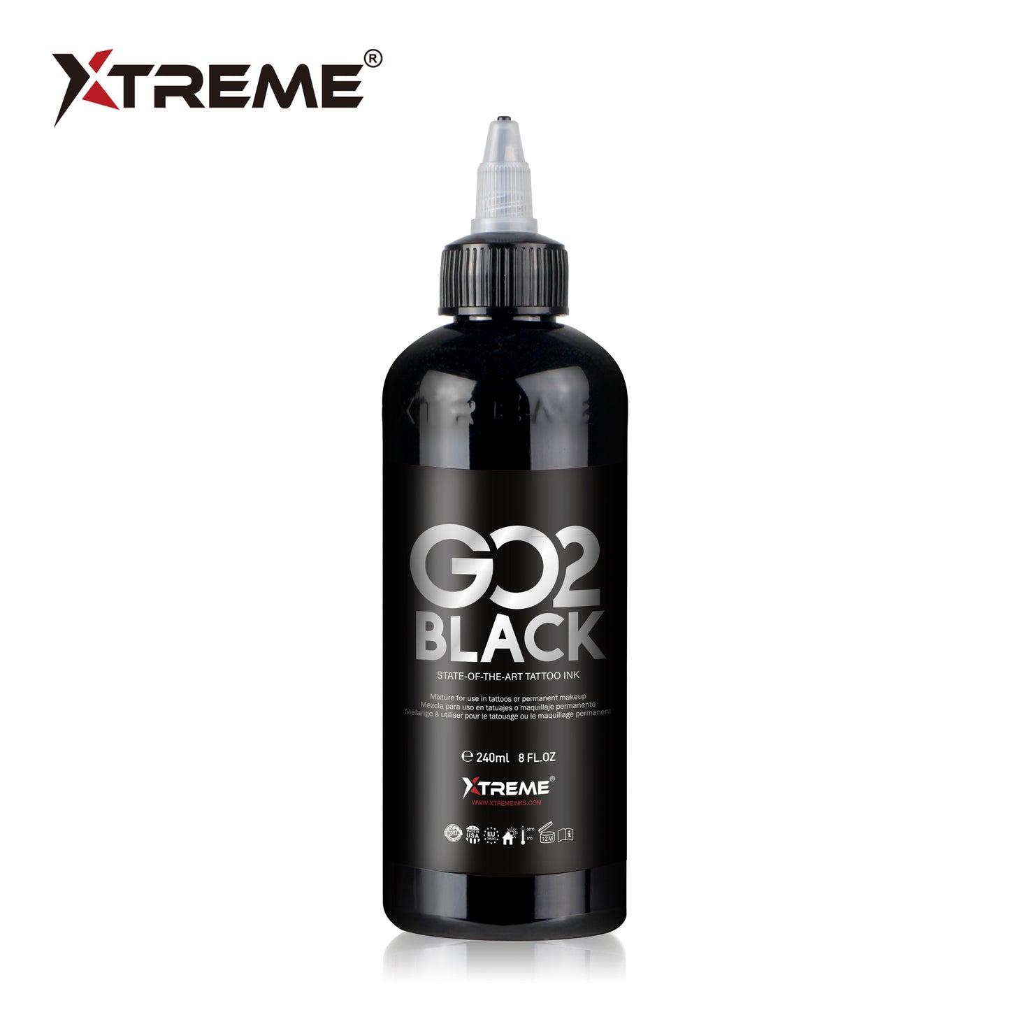 XTREME INK - GO2 BLACK8oz