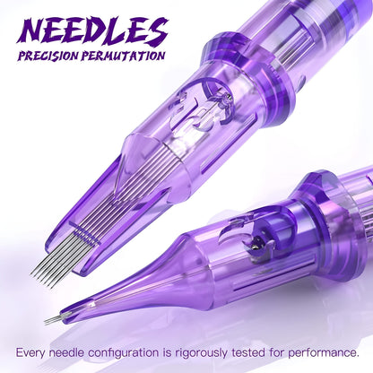WORMHOLE TATTOO CARTRIDGE NEEDLE (purple)