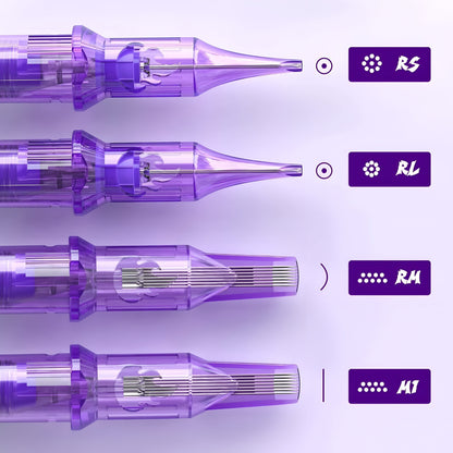 WORMHOLE TATTOO CARTRIDGE NEEDLE (purple)