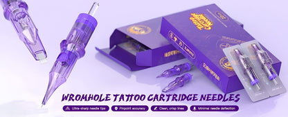 WORMHOLE TATTOO CARTRIDGE NEEDLE (purple)