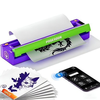 POSEIDON Thermal Tattoo Printer (FREE 10PCS STENCIL PAPER)