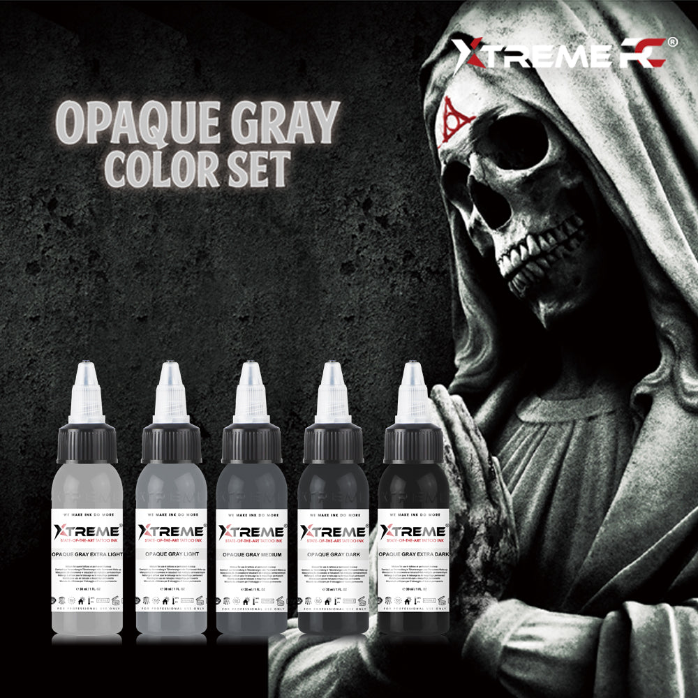 XTREME INK - OPAQUE GRAY SET 1oz (5pcs)