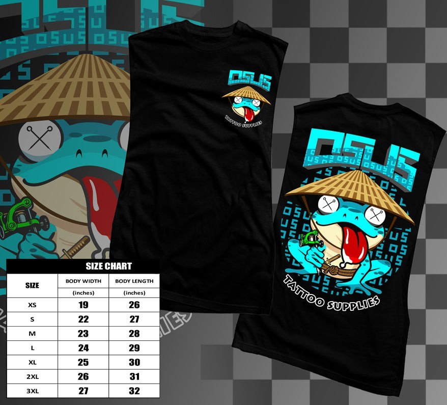 OSUS FROG MUSCLE SHIRT (black)