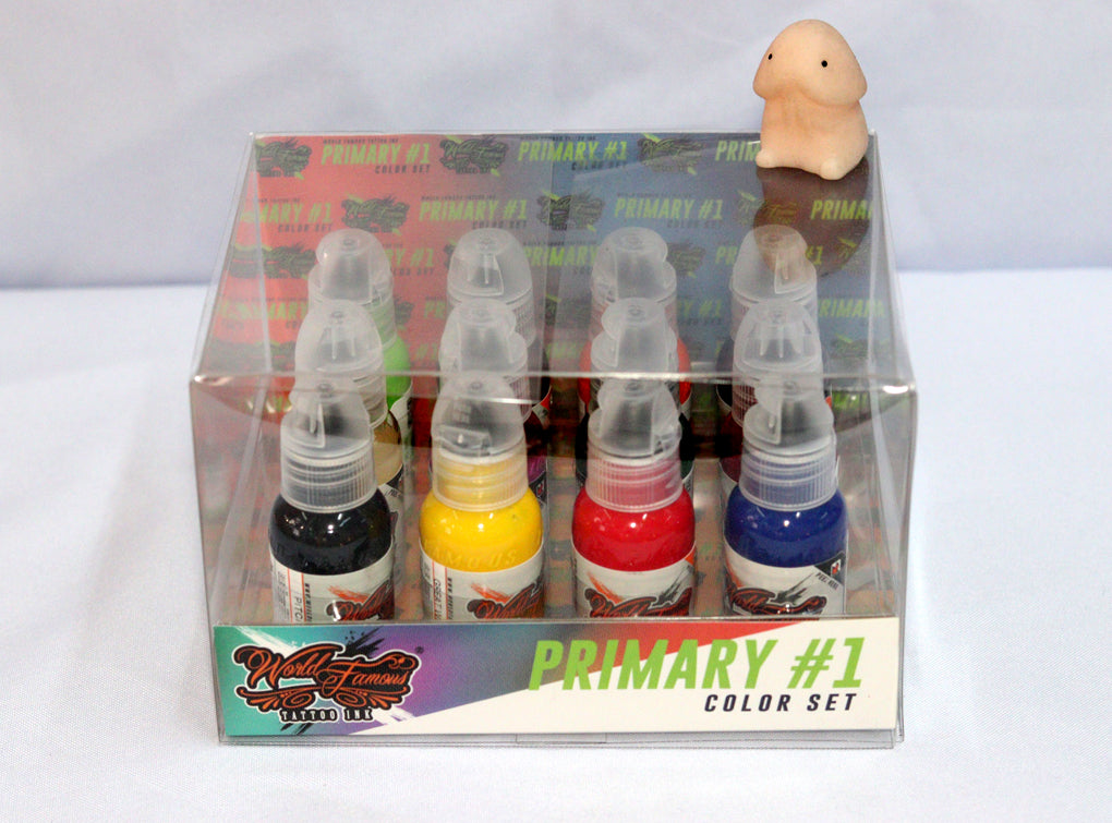 World Famous 12pcs PRIMARY COLOR INK SET (#1)  1oz