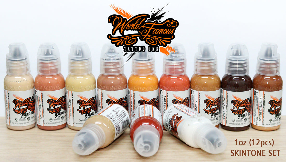 World Famous SKINTONE INK SET 12pcs (1oz)