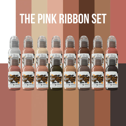 World Famous 16pcs PINK RIBBON SERIES INK SET 1oz