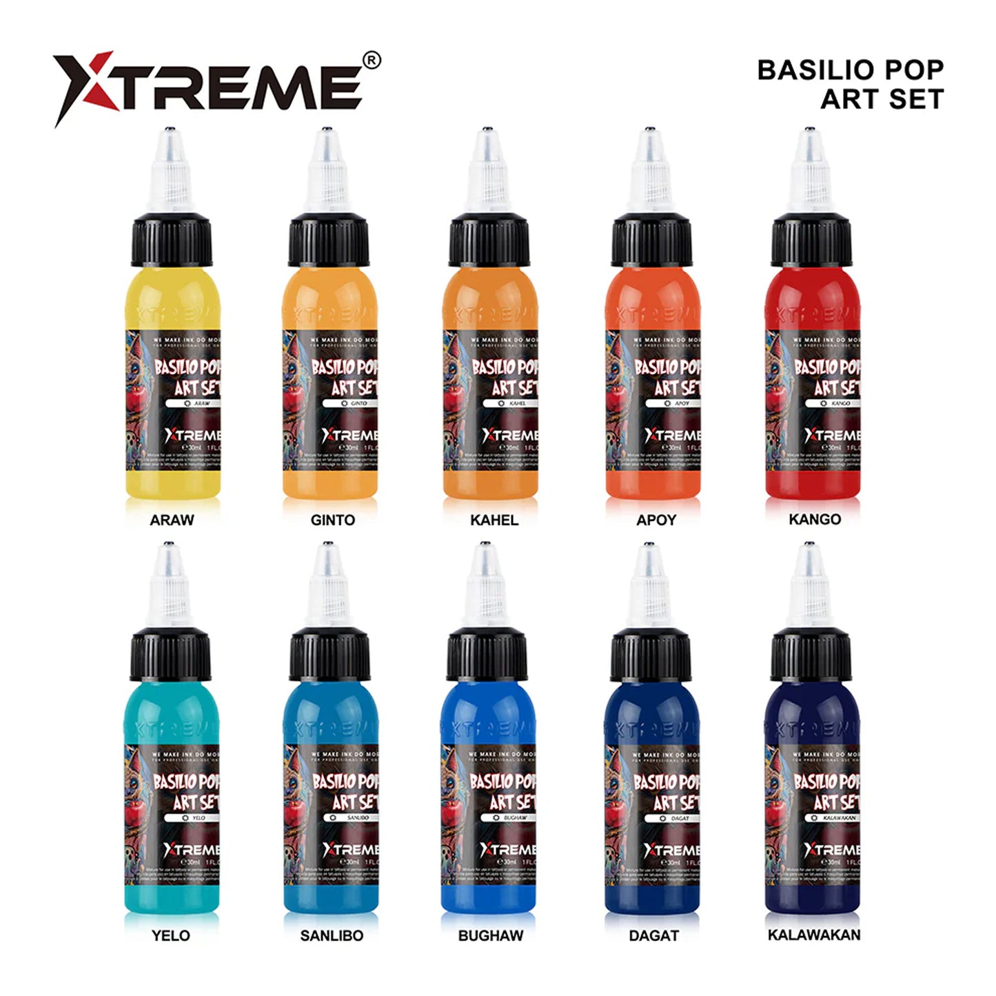 Xtreme Ink - BASILIO TATTOO POP ART SET